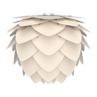 Image 2127_4106 Aluvia Lampe de table En moyen / blanc perle / laiton brossé
