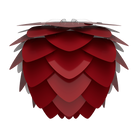 Lampe sur pied trépied Umage 2136_4012 Aluvia Mini / Rouge rubis / Noir mat