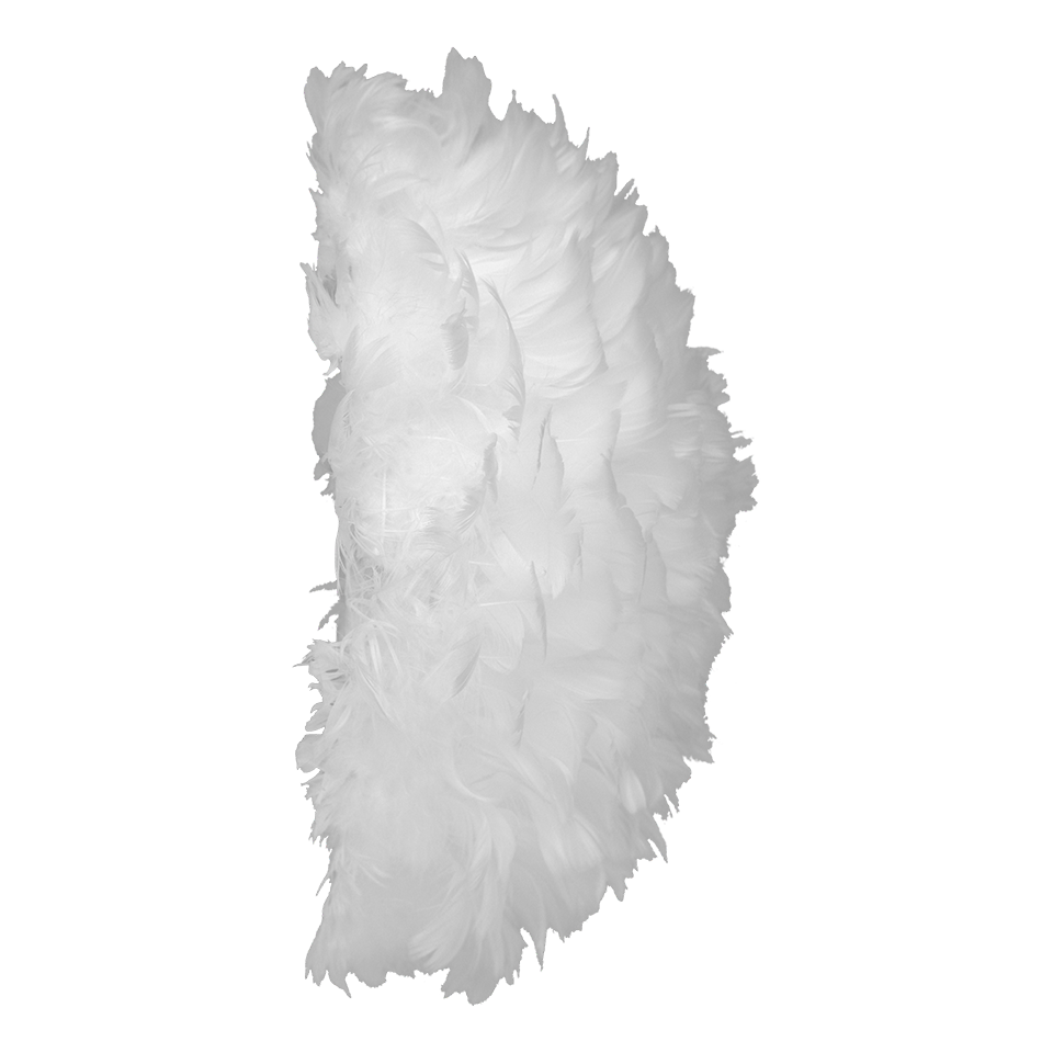 Umage 2150 Eos Up Ceiling or Wall Light in White, angled view