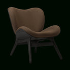 Umage 5102C701-10 A Conversation Piece Lounge Chair, Low in Black Oak and Mocca