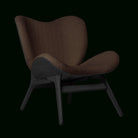 Umage 5102C5501-8 A Conversation Piece Lounge Chair, Low in Black Oak and Teddy Brown