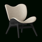 Umage 5102C701-02 A Conversation Piece Lounge Chair, Low in Black Oak and White Sands