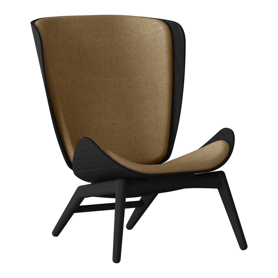 Umage 5103C702-01 The Reader Wing Chair in Black Oak with Sugar Brown