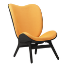 Umage 5104C704-06 A Conversation Piece Lounge Chair Tall in Black Oak with Tangerine