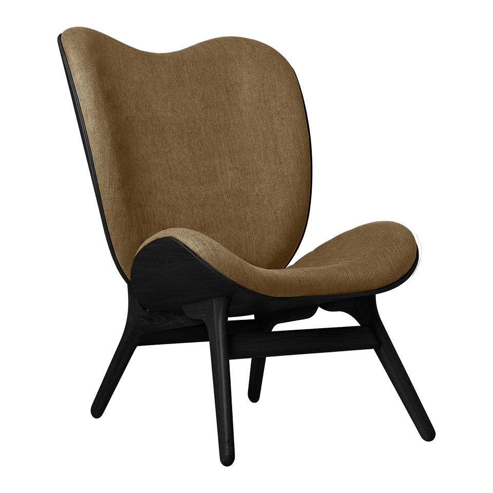 Umage 5104C704-01 A Conversation Piece Lounge Chair Tall in Black Oak with Sugar Brown