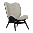 Umage 5104C704-02 A Conversation Piece Lounge Chair Tall in Black Oak with White Sands