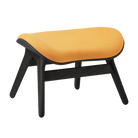 Umage 5105C703-06 A Conversation Piece Ottoman in Black Oak with Tangerine