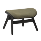 Umage 5105C703-12 A Conversation Piece Ottoman in Black Oak with Morning Meadows
