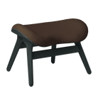 Umage 5105C5573-7 A Conversation Piece Ottoman in Black Oak with Teddy Brown