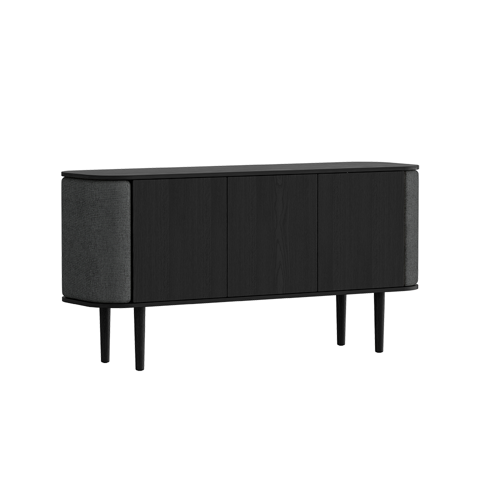 Umage 5107C709-04 Treasures 3-door Cabinet in Black Oak with Shadow