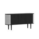 Umage 5107C709-03 Treasures 3-door Cabinet in Black Oak with Sterling