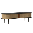 Umage 5112C707-01 Audacious TV Bench in Black with Sugar Brown doors