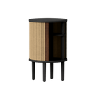 Umage 5113C708-01 Audacious Side Table in Black with Sugar Brown doors