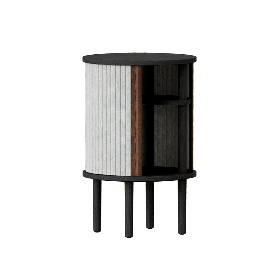 Umage 5113C708-03 Audacious Side Table in Black with Sterling doors