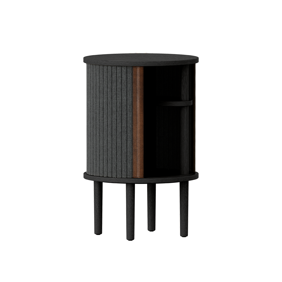 Umage 5113C708-04 Audacious Side Table in Black with Shadow doors