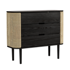 Commode Umage 5126C5126-3 Treasures en chêne noir / cannage vénitien