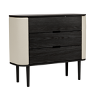 Commode Umage 5126C734-02 Treasures en chêne noir / sable blanc
