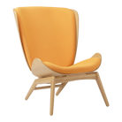 Umage 5502C702-06 The Reader Wing Chair in Oak with Tangerine