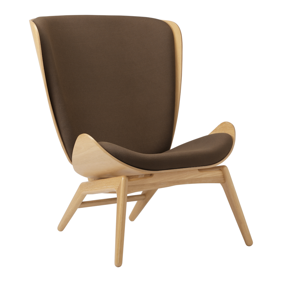 Umage 5502C702-10 The Reader Wing Chair in Oak with Mocca