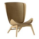 Umage 5502C702-01 The Reader Wing Chair in Oak with Sugar Brown