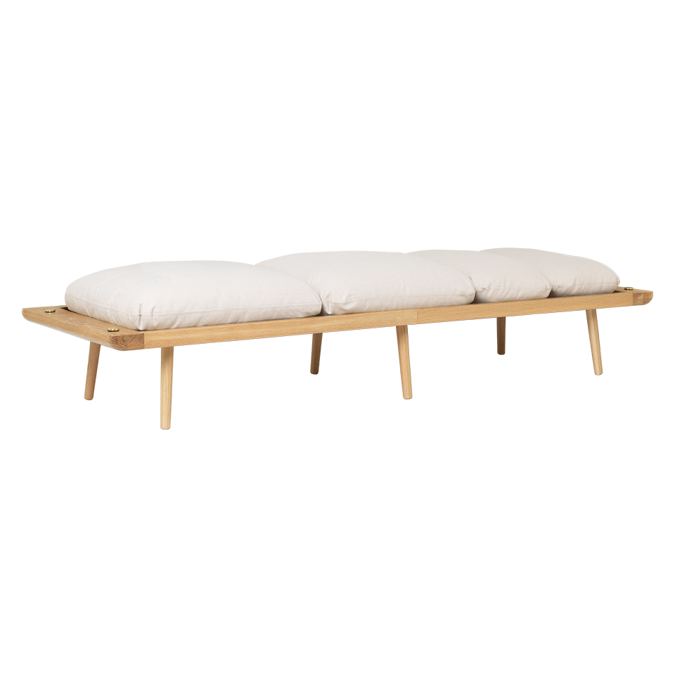 Umage 5550C720-02 Lounge Around Daybed, Horizons in Oak / White Sands