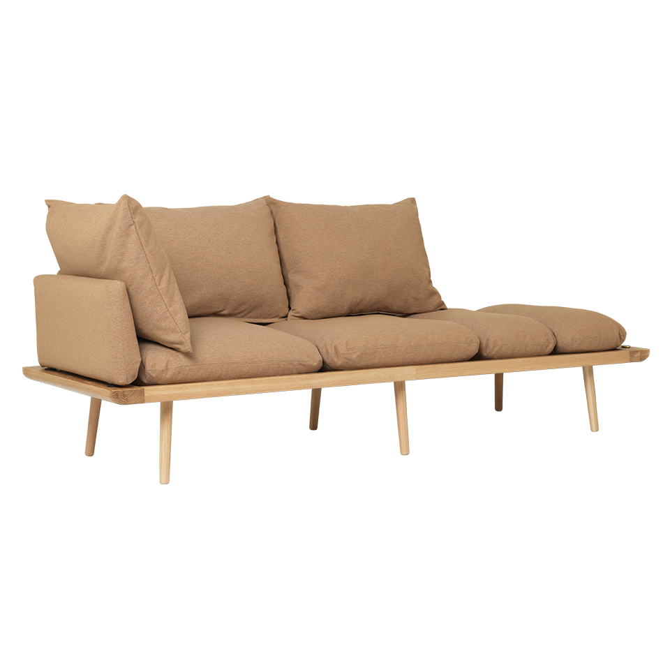 Umage 5550C723-01 Lounge Around 3 seater, Horizons in Oak / Sugar Brown