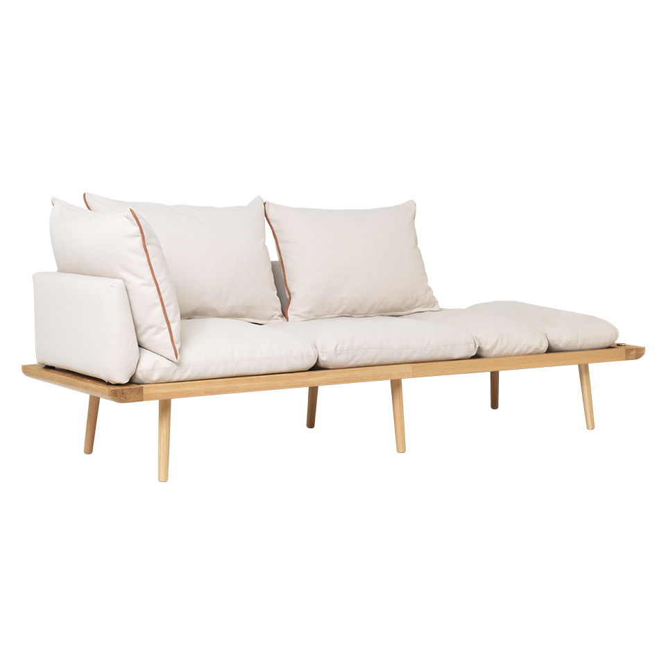 Umage 5550C723-02 Lounge Around 3 seater, Horizons in Oak / White Sands