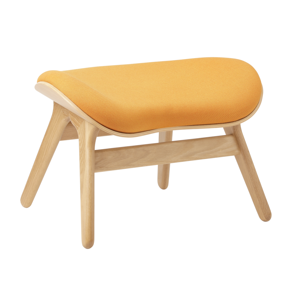 Umage 5573C703-06 A Conversation Piece Ottoman in Oak with Tangerine