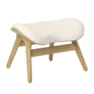 Umage 5573C5573-6 A Conversation Piece Ottoman in Oak with Teddy White