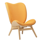Umage 5577C704-06 A Conversation Piece Lounge Chair Tall in Oak with Tangerine