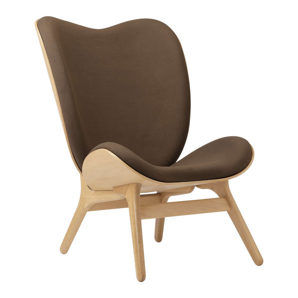 Umage 5577C704-10 A Conversation Piece Lounge Chair Tall in Oak with Mocca
