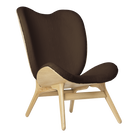 Umage 5577C5577-7 A Conversation Piece Lounge Chair Tall in Oak with Teddy Brown