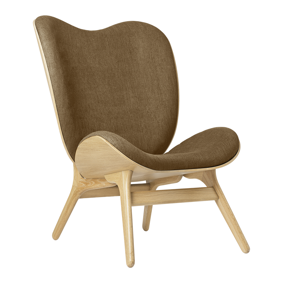 Umage 5577C704-01 A Conversation Piece Lounge Chair Tall in Oak with Sugar Brown