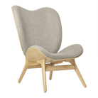 Umage 5577C704-02 A Conversation Piece Lounge Chair Tall in Oak with White Sands