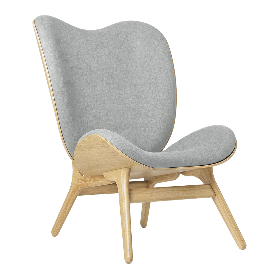 Umage 5577C704-03 A Conversation Piece Lounge Chair Tall in Oak with Sterling