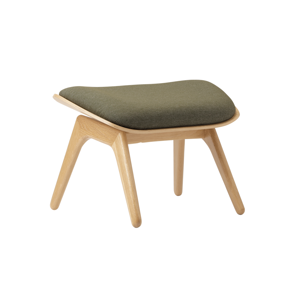 Umage 5583NC705-12 The Reader Ottoman in Oak with Morning Meadows