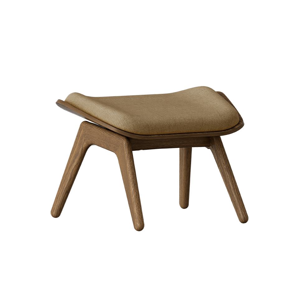 Umage 5588NC705-01 The Reader Ottoman in Dark Oak with Sugar Brown