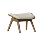 Umage 5588NC705-02 The Reader Ottoman in Dark Oak with White Sands