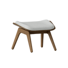 Umage 5588NC705-03 The Reader Ottoman in Dark Oak with Sterling