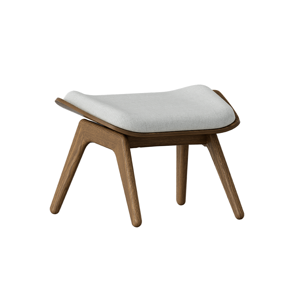 Umage 5588NC705-03 The Reader Ottoman in Dark Oak with Sterling
