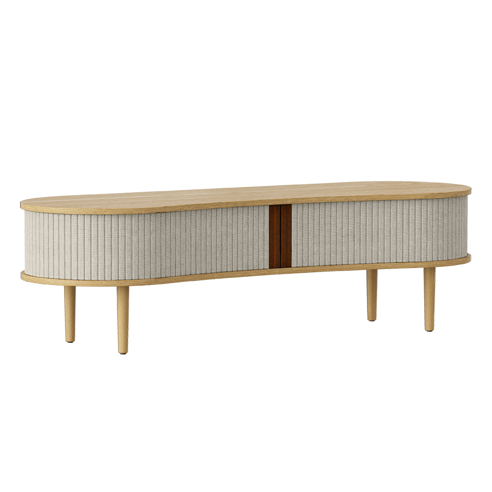 Umage 5601C707-02 Audacious TV Bench in Oak with White Sands doors