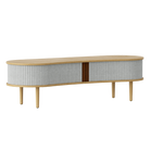 Umage 5601C707-03 Audacious TV Bench in Oak with Sterling doors