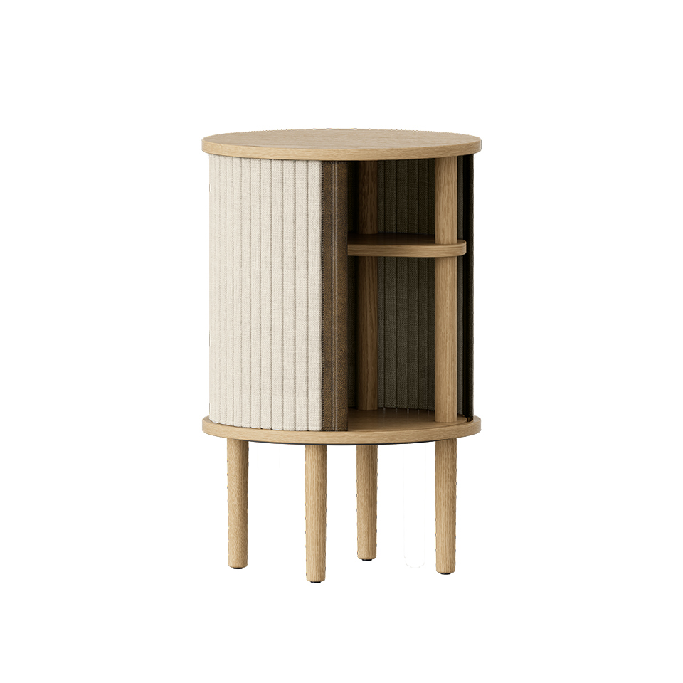 Umage 5603C708-02 Audacious Side Table in Oak with White Sands doors