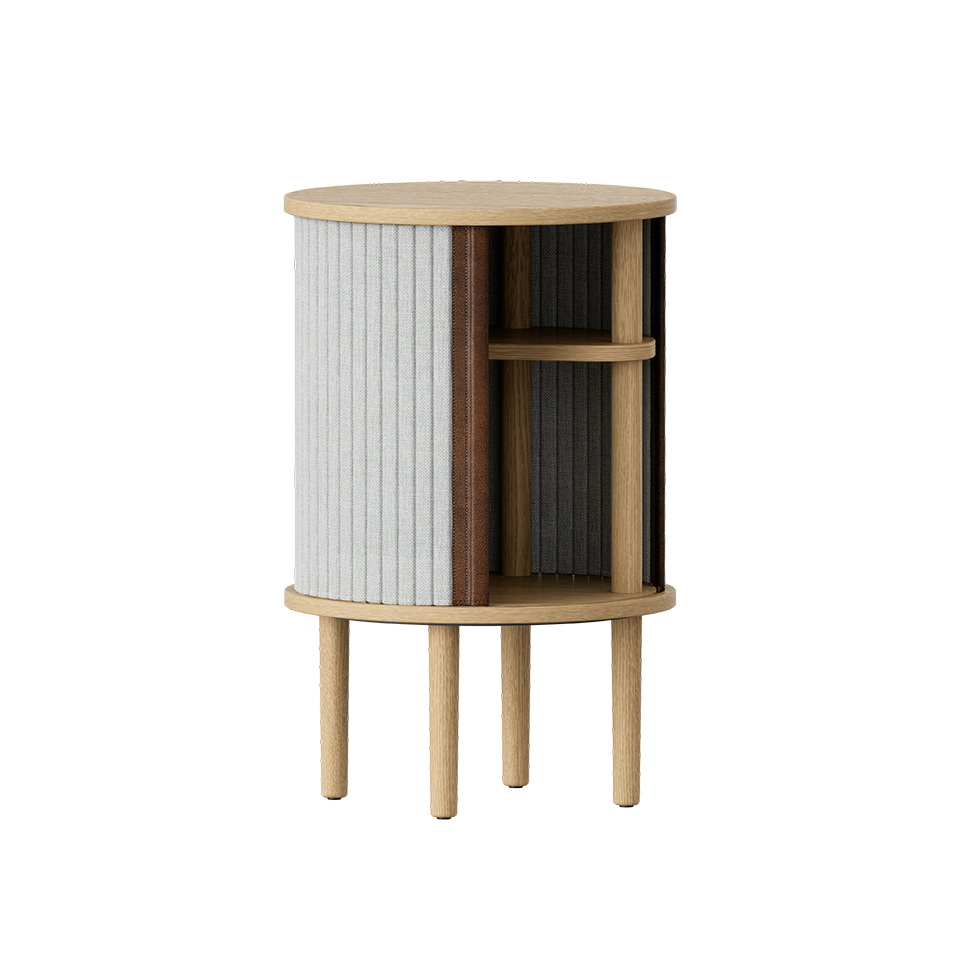 Umage 5603C708-03 Audacious Side Table in Oak with Sterling doors
