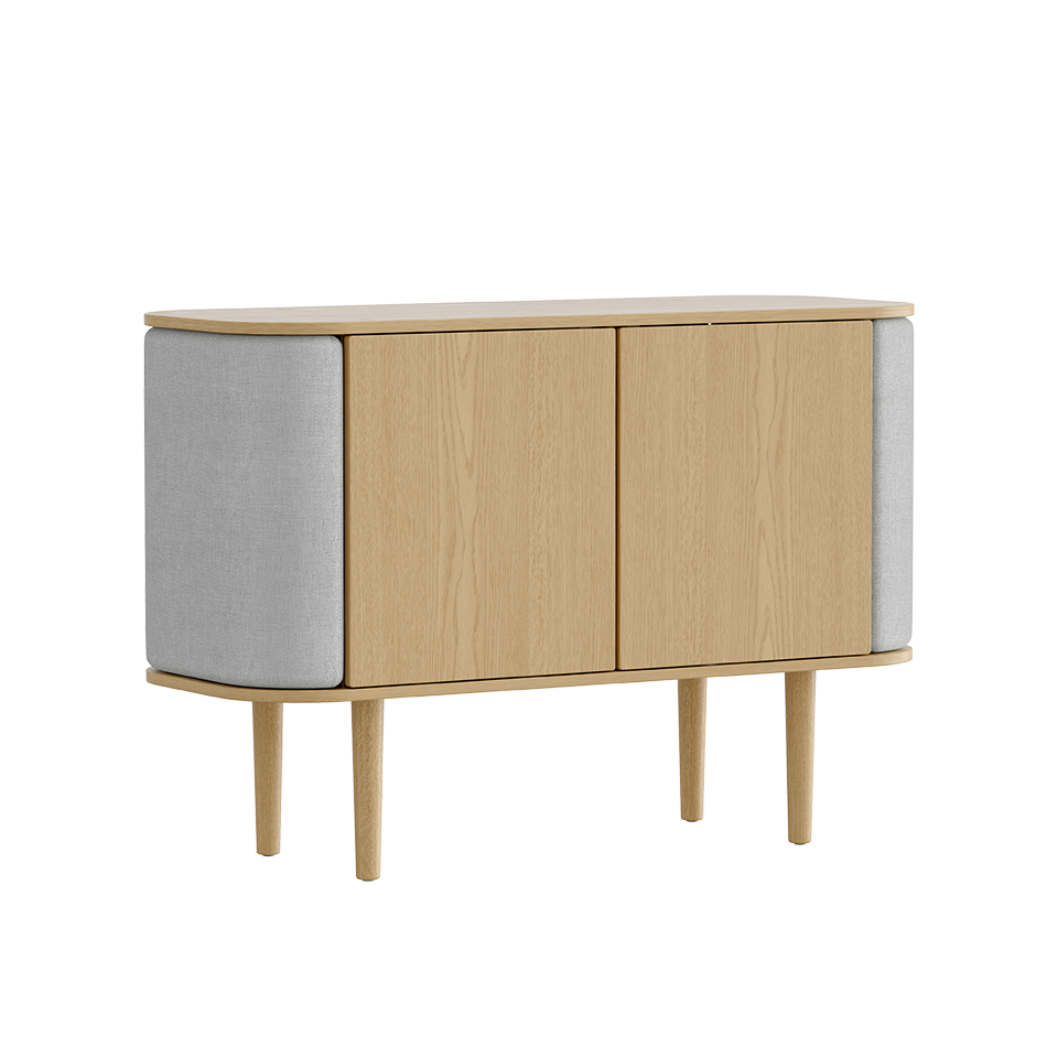 Umage 5622C710-03 Treasures 2-door Cabinet in Oak with Sterling