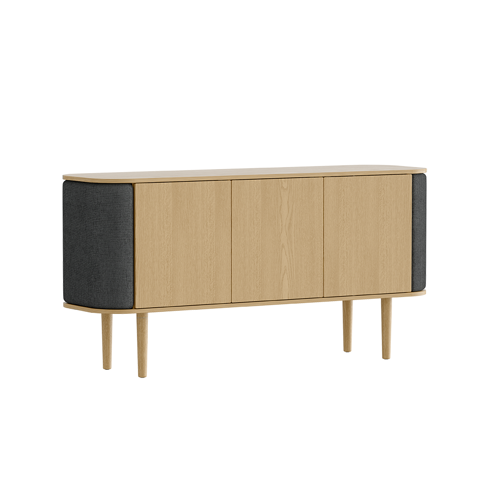 Umage 5623C710-04 Treasures 3-door Cabinet in Oak with Shadow