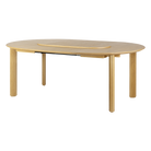 Umage 5657C5657-1 Comfort Circle Dining Table with extension in Oak / Rippled