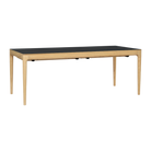 Umage 5664 Heart'n'Soul Dining Table in Oak with Obsidian Black top, 78.7 inch