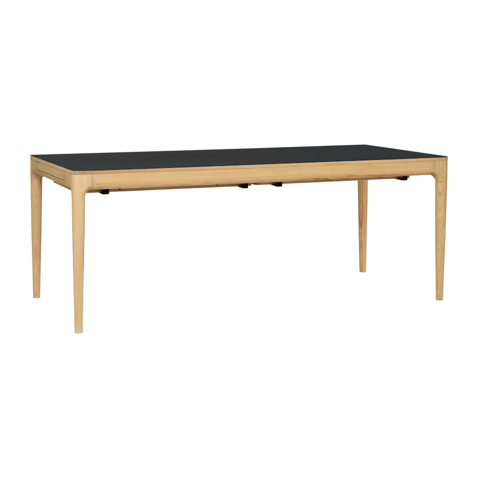 Umage 5664 Heart'n'Soul Dining Table in Oak with Obsidian Black top, 78.7 inch
