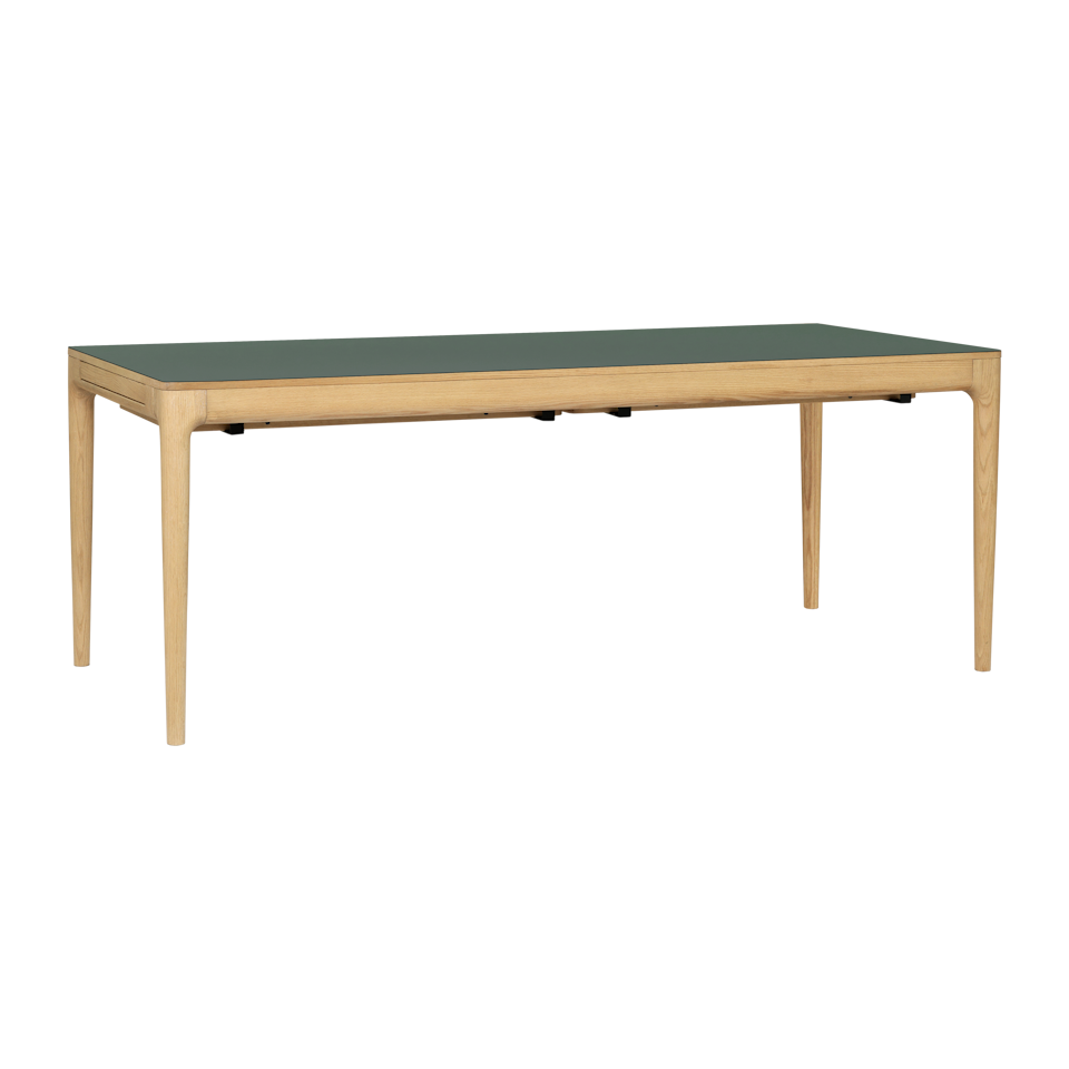 Umage 5666 Heart'n'Soul Dining Table in Oak with Moss Green top, 78.7 inch